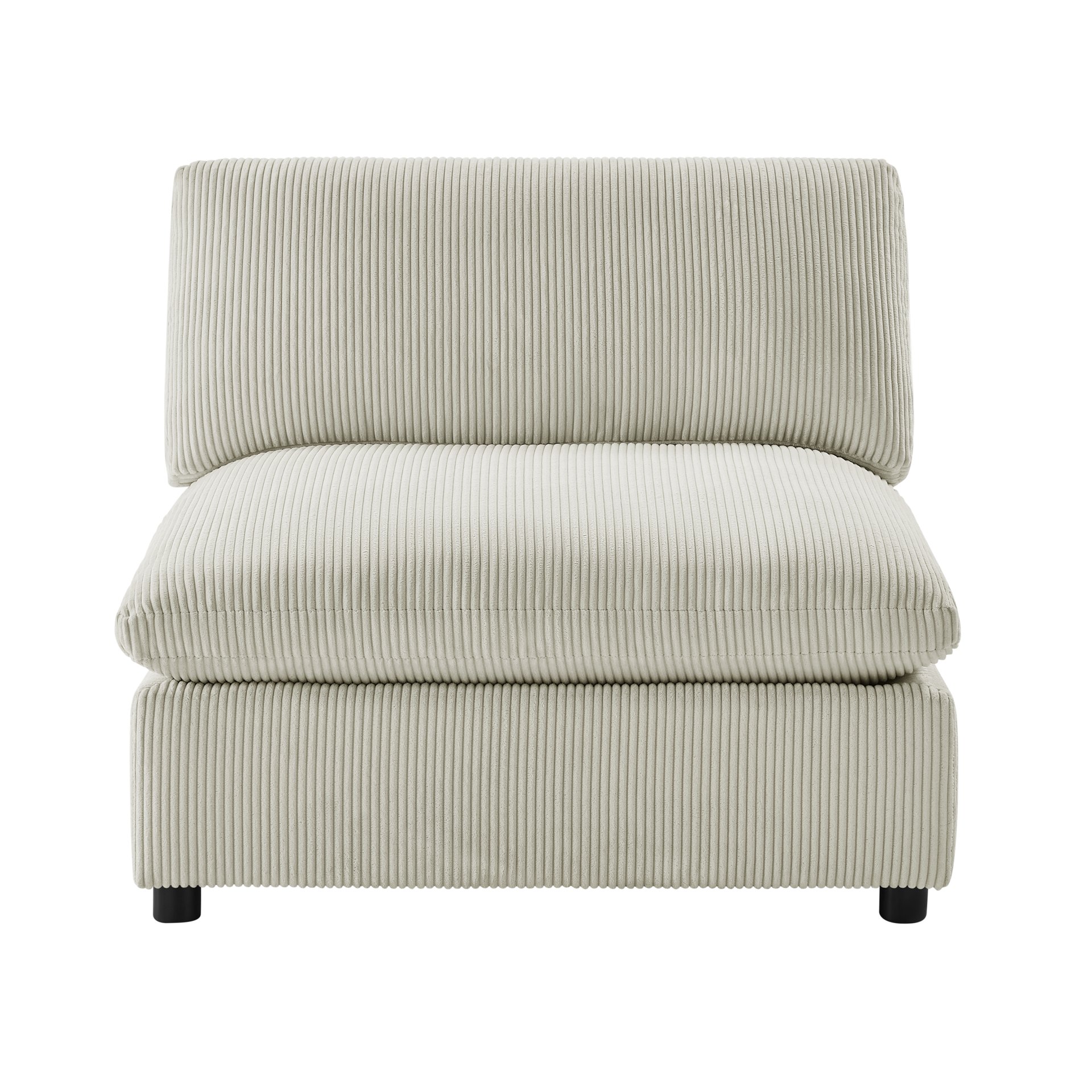 Chelsea - Armless Chair - Beige - Image 4