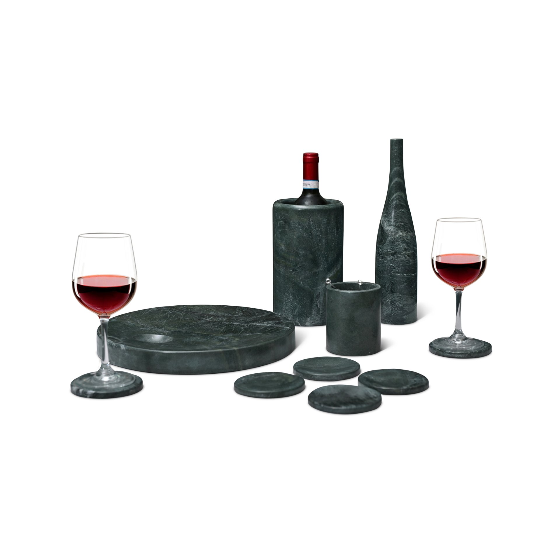 Natural Marble Dining Room Accessories Set, Luxury (Set of 10) - Green - Image 7