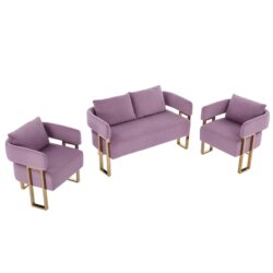 Decorative Upholstered Side Chair For Living Room - Lilac
