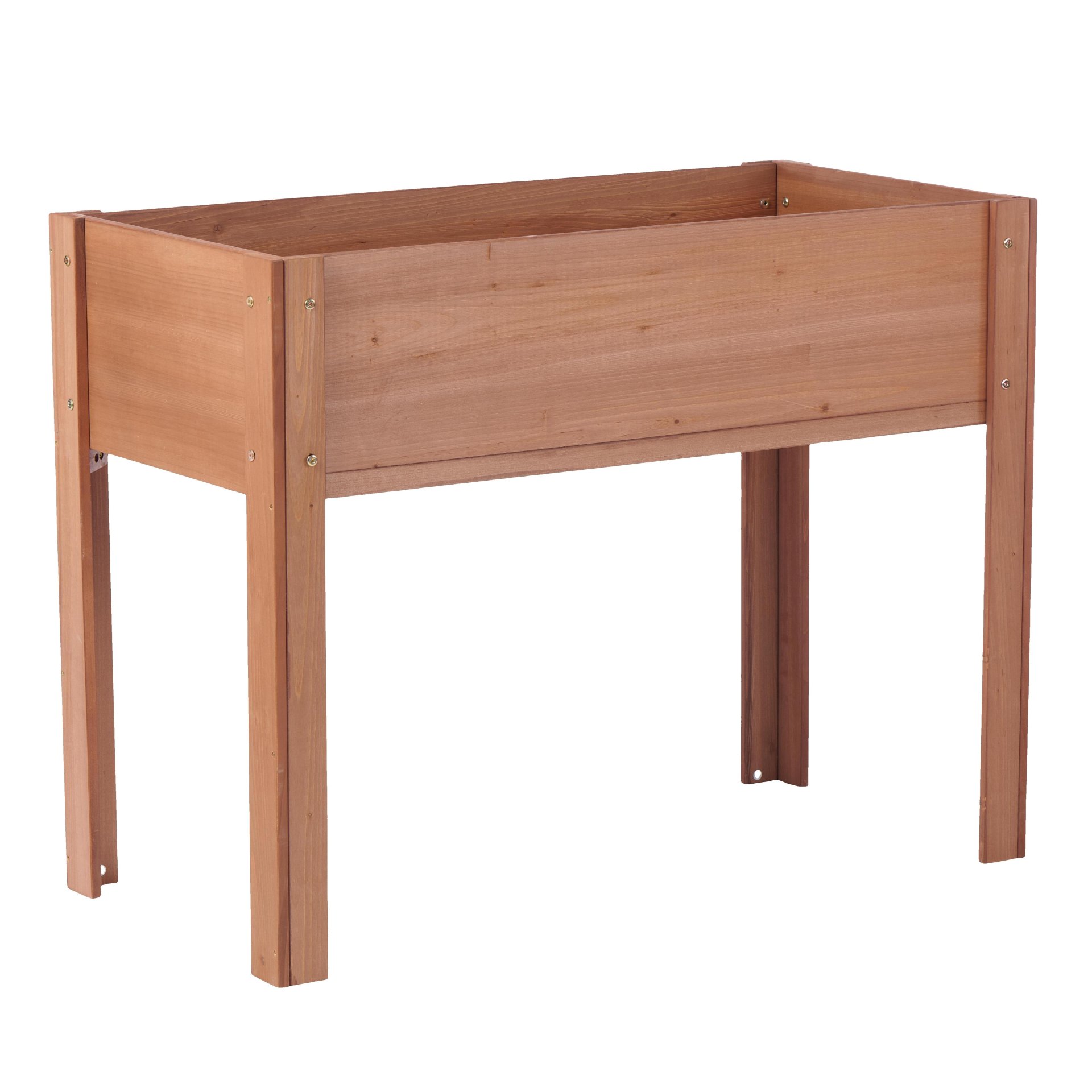 Raised Garden Bed & Legs, Elevated Planter Box For Outdoor Plants Flowers Fruits Vegetable Herb Growing - Coffee - Image 26