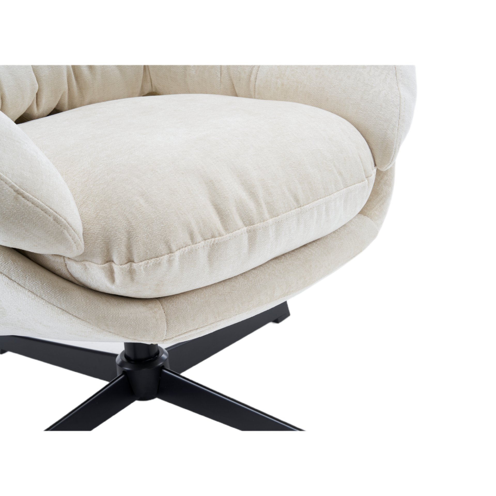 Modern Office Chair With Swivel - Beige - Image 26