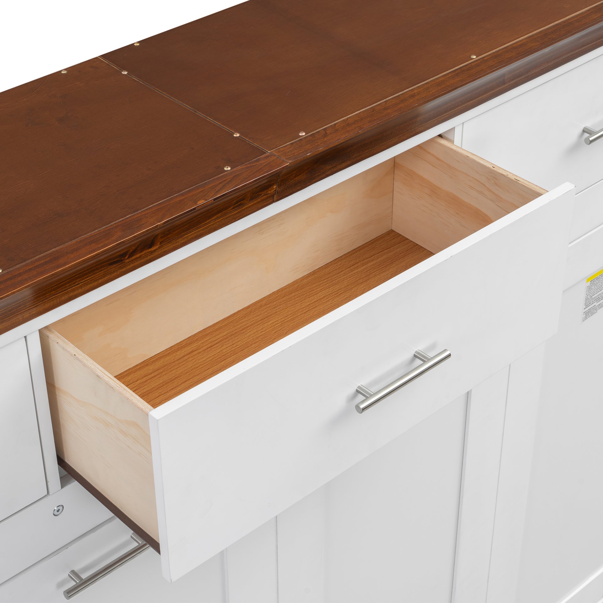 Twin Size Murphy Bed With 3 Drawers - White - Image 7