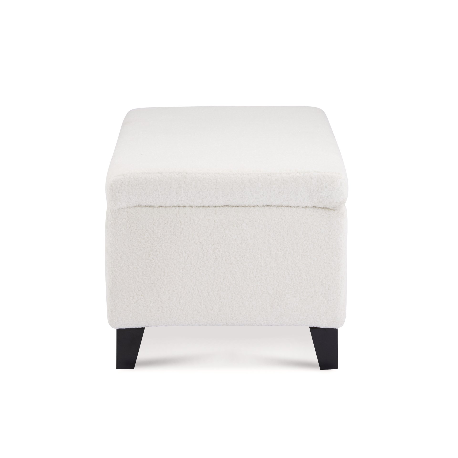 Storage Ottoman With Flip Top Lid - Dark Brown / White - Image 10