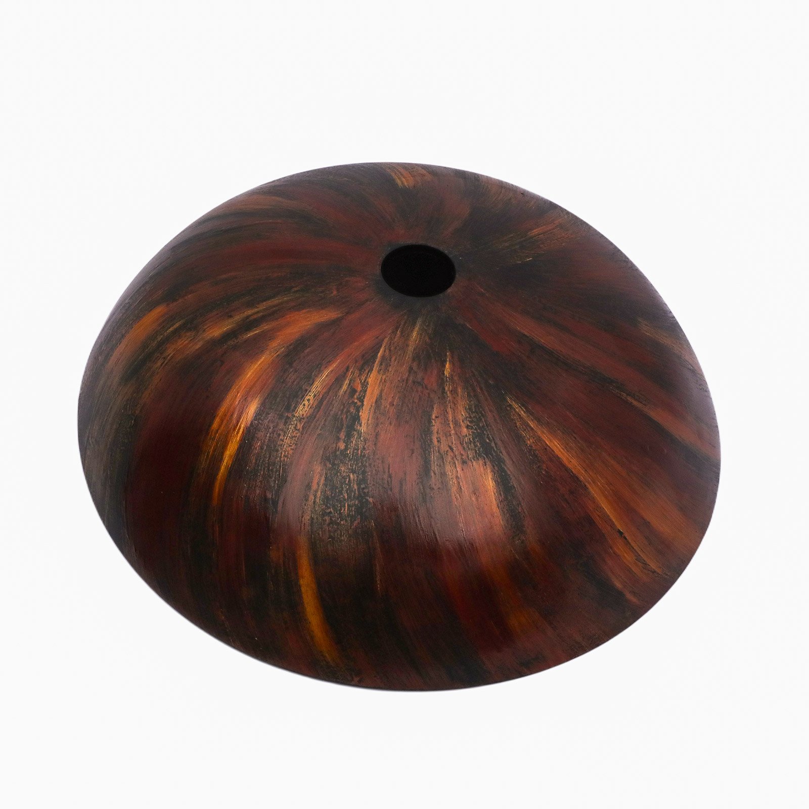 Vessel Bathroom Sink With Pop Up Drain, Round Bowl Design For Bathrooms - Brown - Image 10