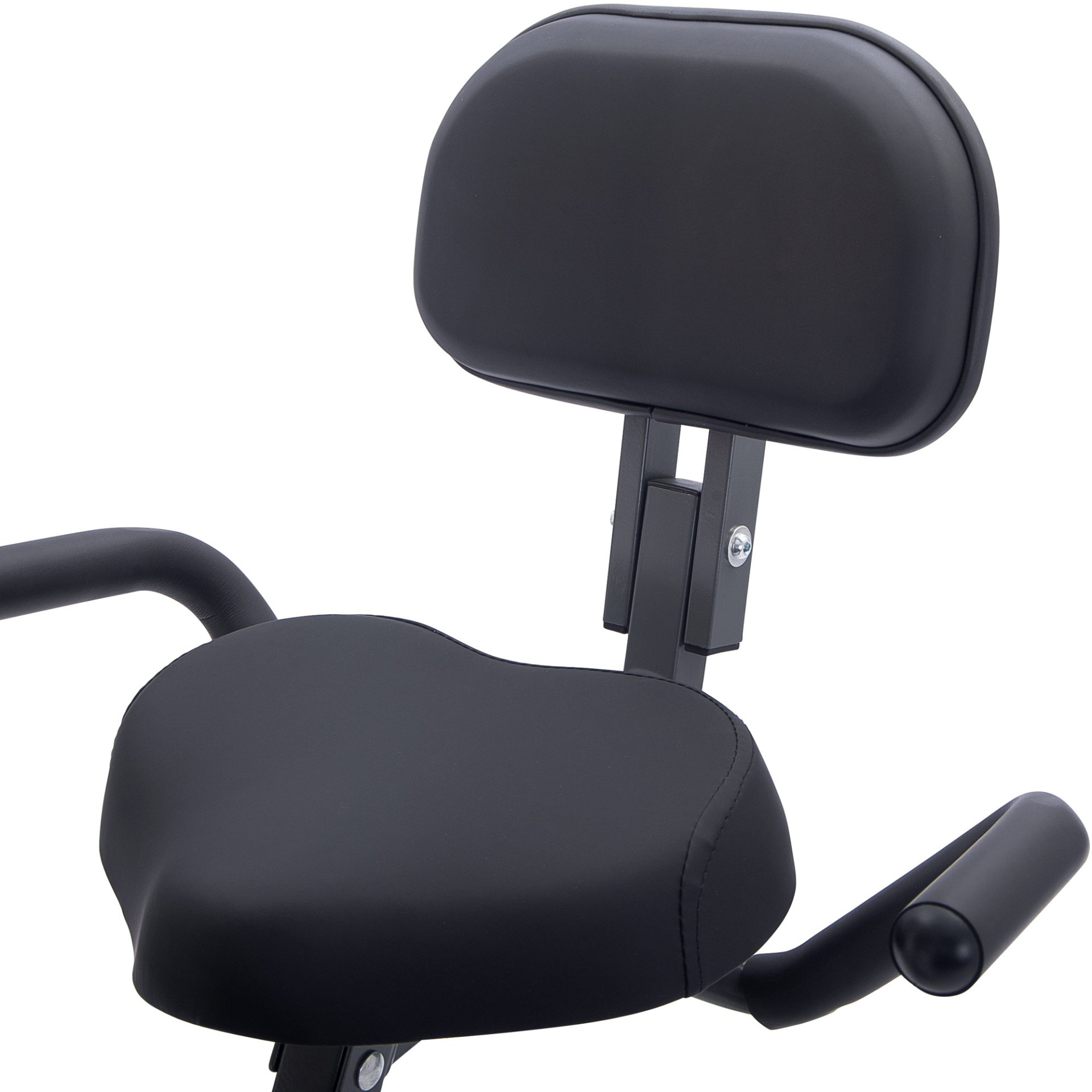 Workout Bikes, Folding Stationary For Home With 16 Level Magnetic Resistance, Indoor Exercise Equipment With Heart Rate Sensor & LCD Monitor - Pink - Image 20