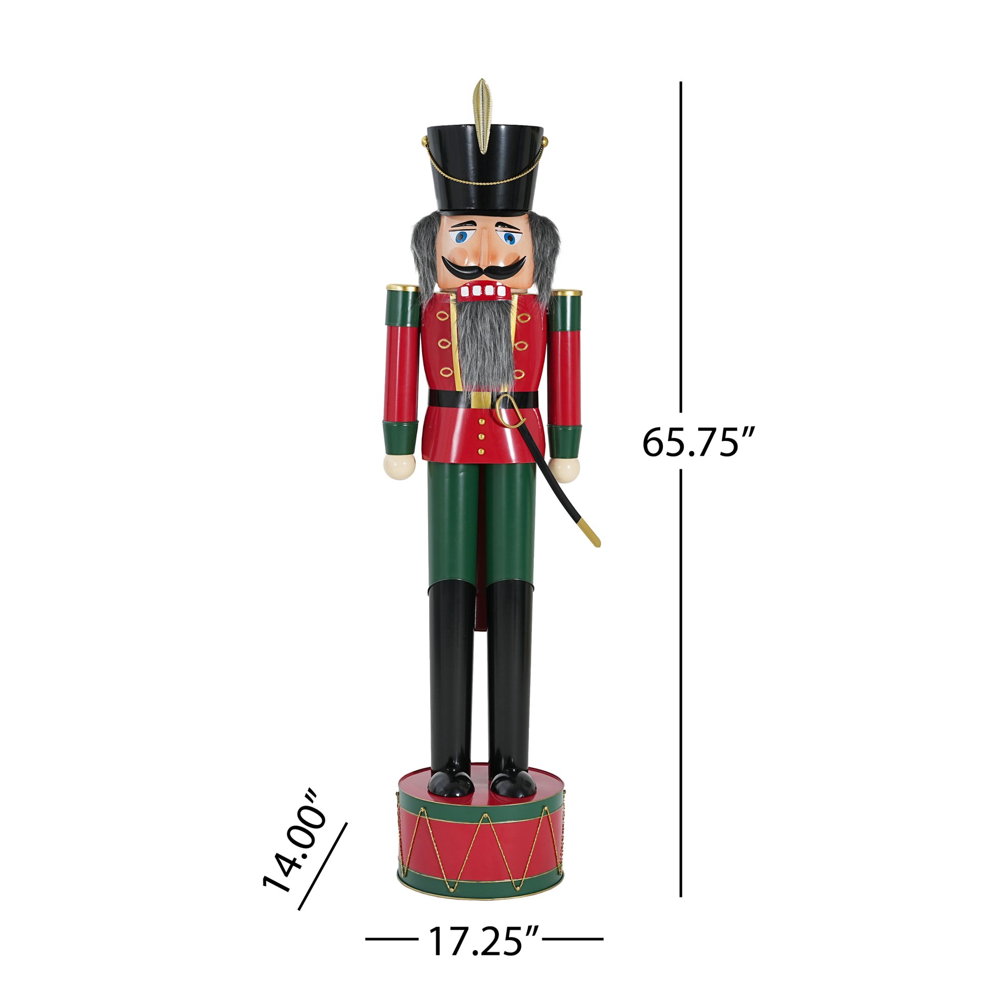 Classic Nutcracker Holiday Decor - Green / Red - Image 3