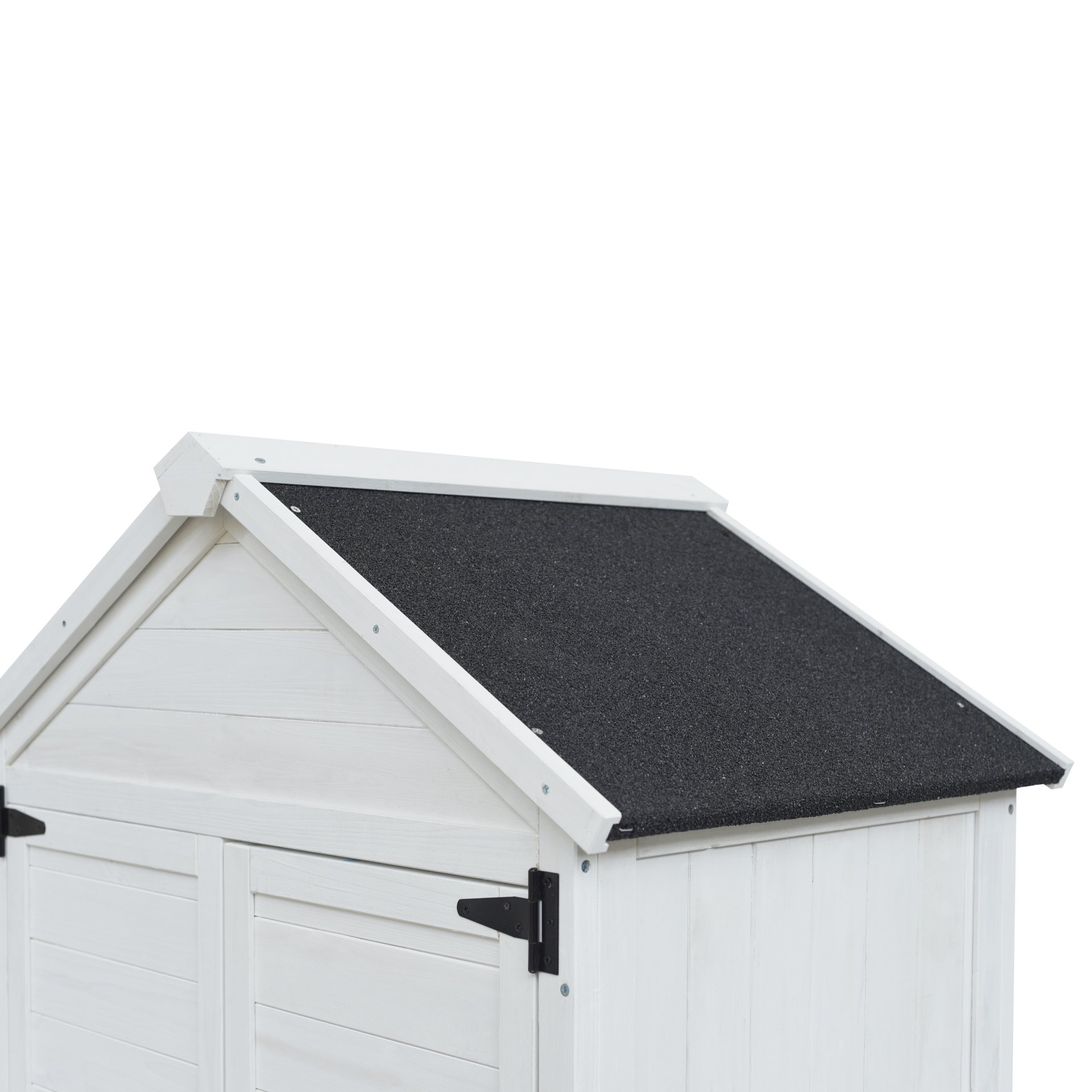 Storage Shed With Double Doors For Outdoor Garden Tool Organization - White - Image 7