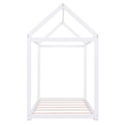 Twin Size House Shape Bed - White