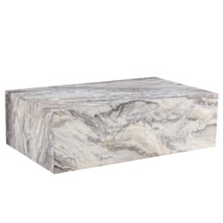Luxurious Stone Pattern Coffee Table With Fashion Texture Design - Gray