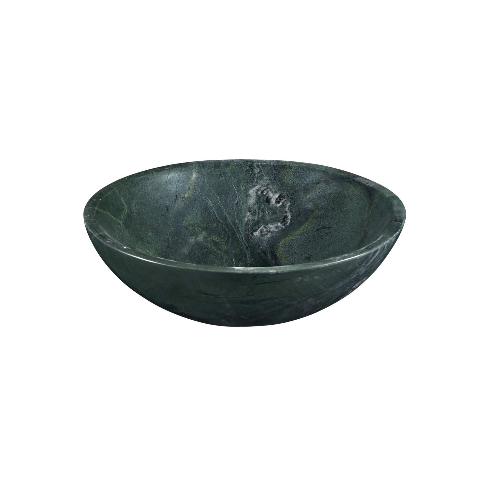 Bathroom Vessel Sink, Semi Polished Surface, Genuine Real Marble - Green - Image 8