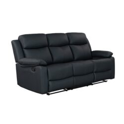 Blanche - 2 Piece Reclining Sofa And Loveseat With LED Lights - Black