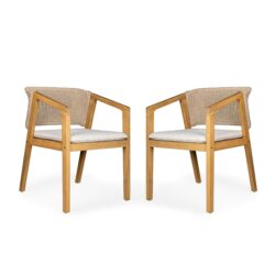 Patio Dining Chair (Set of 2) - Light Teak