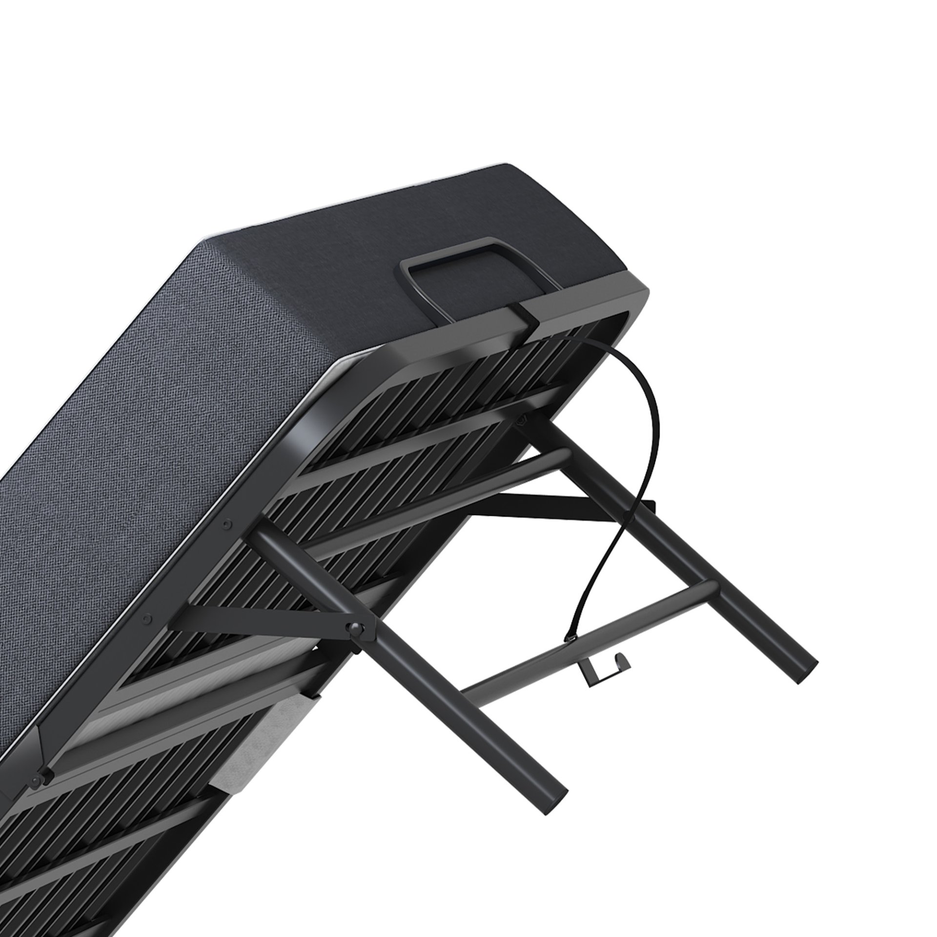 Twin Folding Bed With Memory Foam Mattress Portable Rollaway Bed Sturdy Metal Frame - Brushed Nickel - Image 24