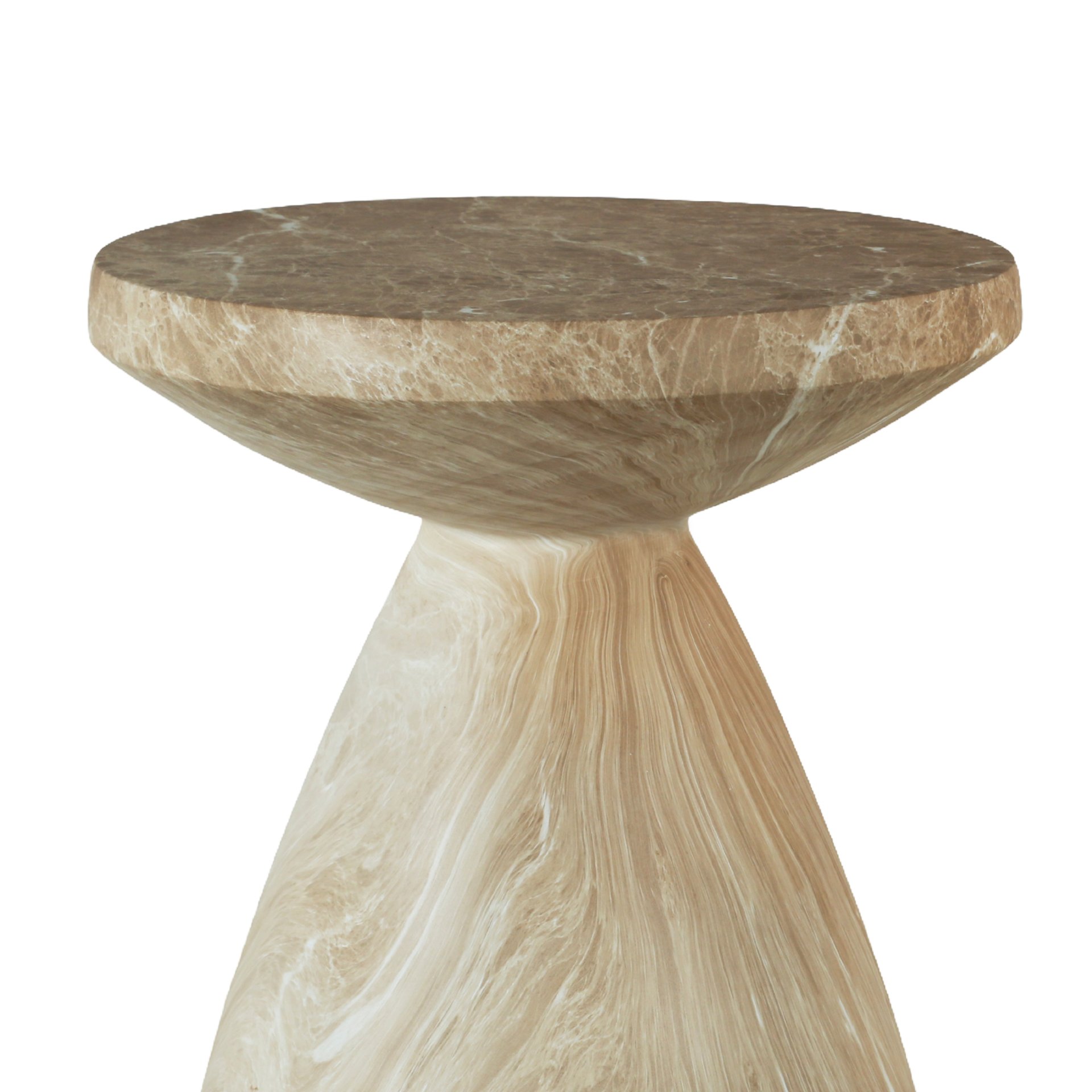 Outdoor Geometric End Table - Marble - Image 5