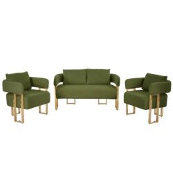 Decorative Upholstered Side Chair For Living Room - Green