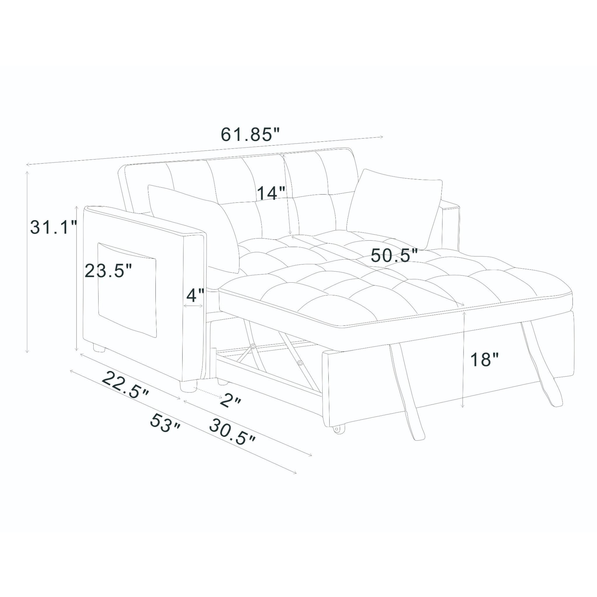 Sienna - Tufted Convertible Sleeper Sofa With Chaise - Gray - Image 3