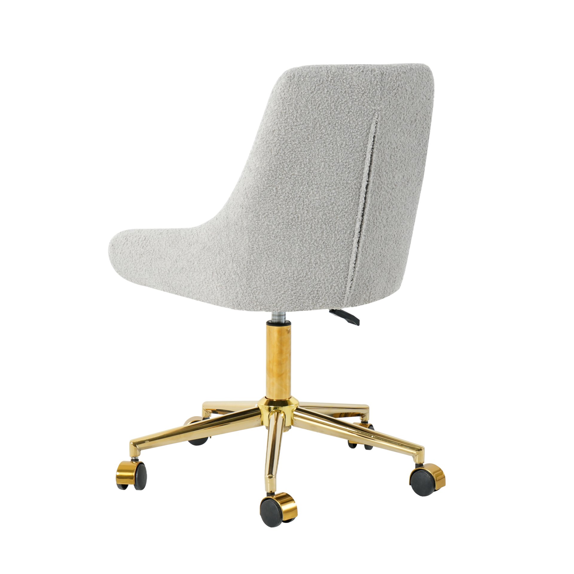 Modern Teddy Velvet Fabric Dining Chair With Gold Plated 5 Claw Legs - Gray - Image 15