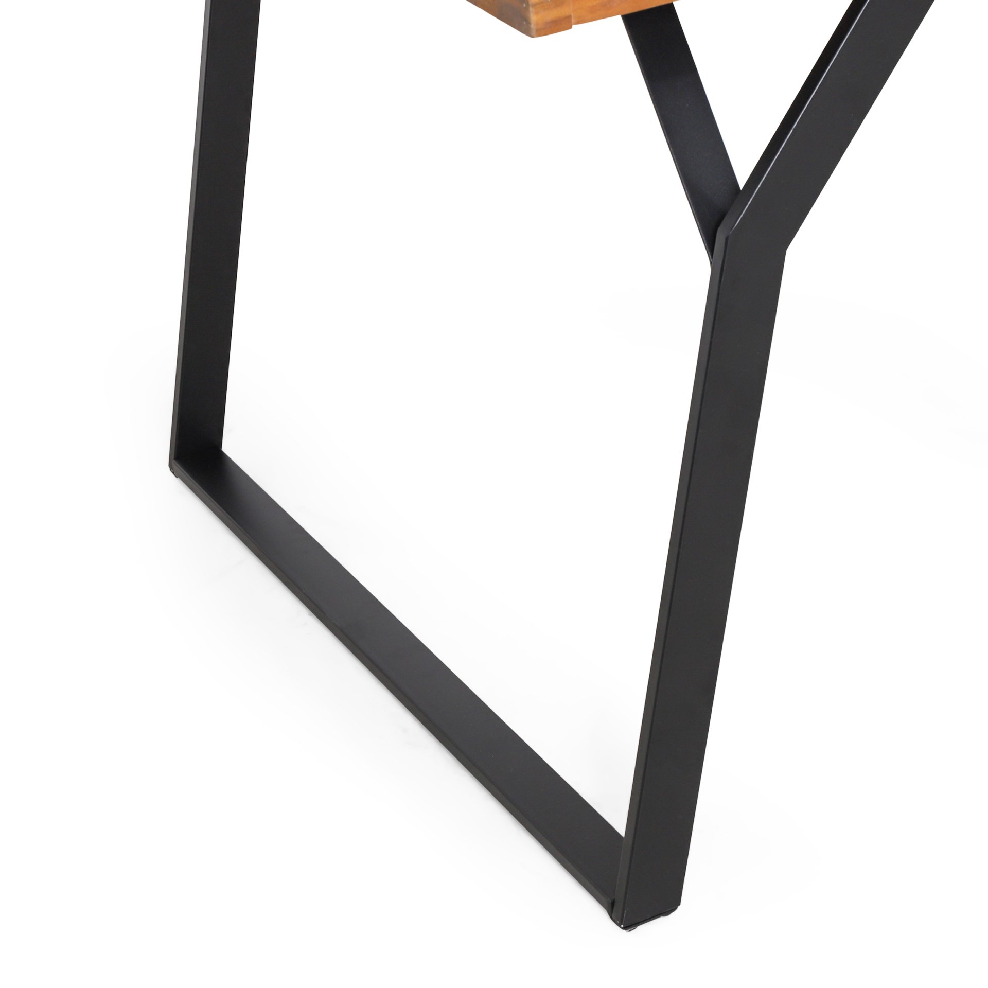 Zora - Dining Table Industrial & Iron Table - Black - Image 12