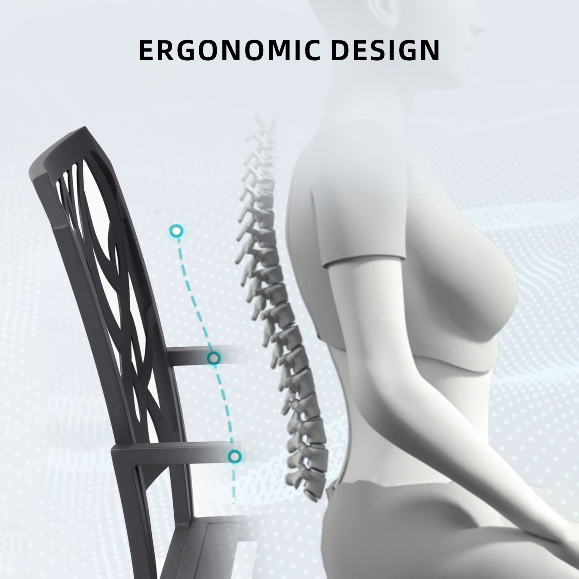 7 Pieces Outdoor Patio Furniture Set, Modern Dining Set With 6 Dining Chairs Sunbrella Fabric, Rectangular Table With Umbrella Hole - Bourbon Brown - Image 9