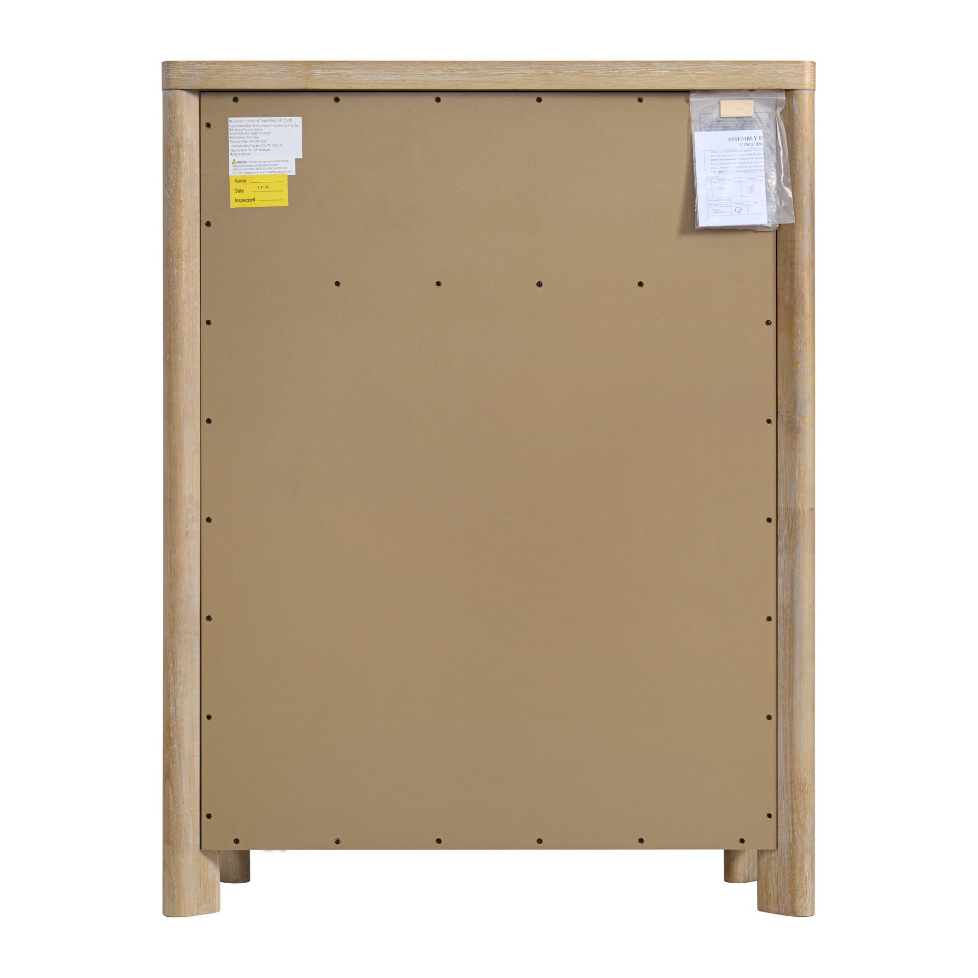 6 Drawer Chest - Tan - Image 7