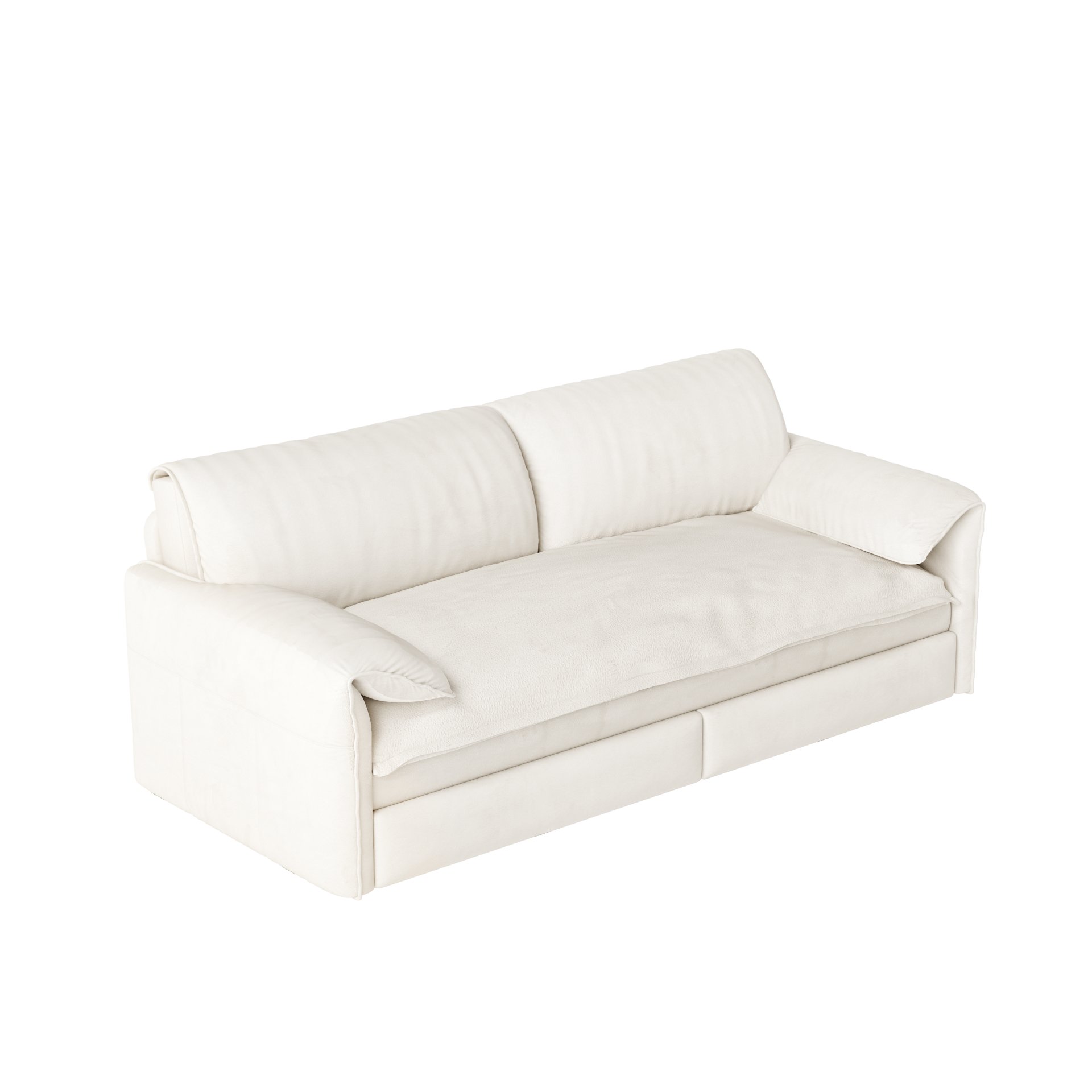 Queen Pull Out Sofa Bed, 3 In 1 Convertible Sleeper Sofa With Side Storage - Beige - Image 10