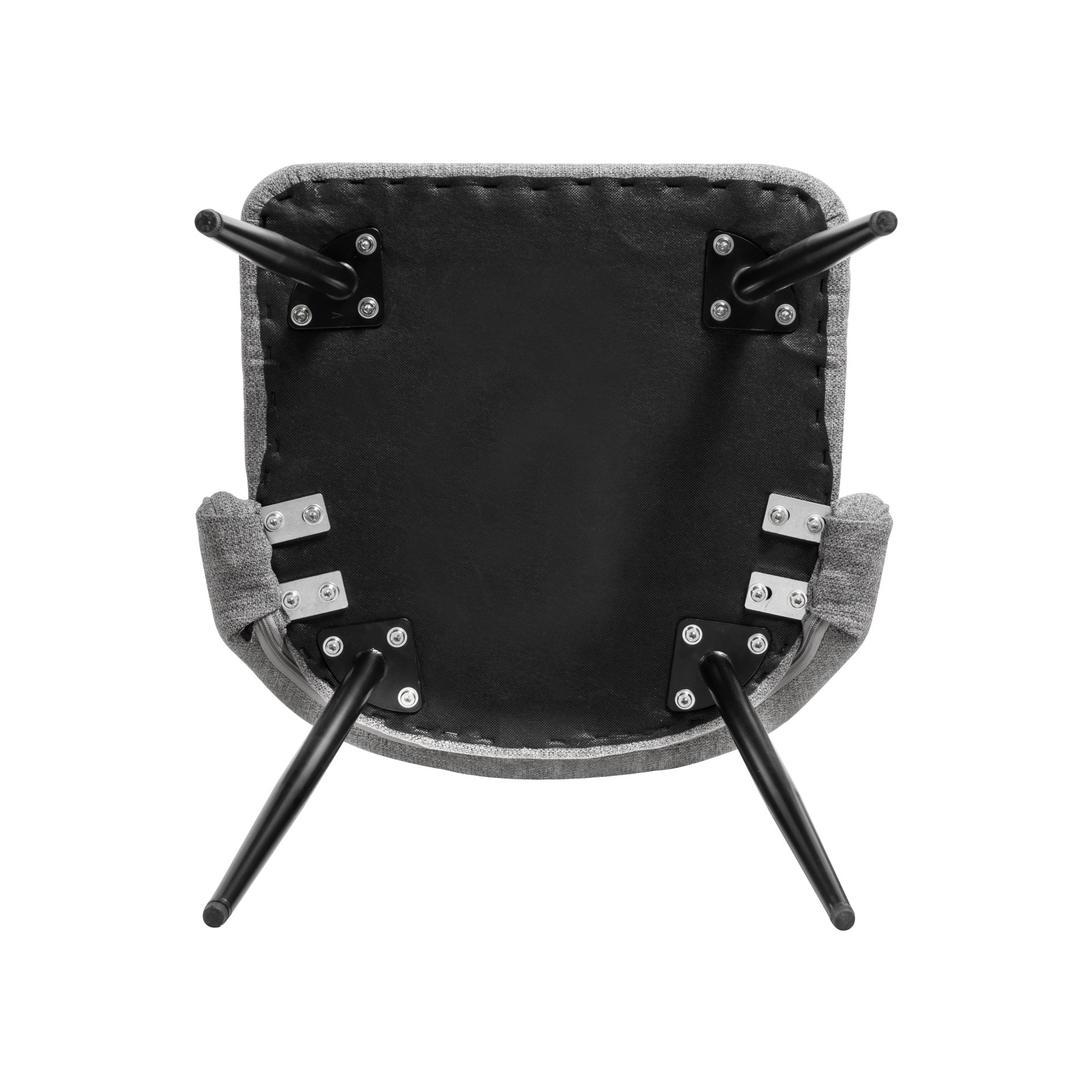 Chair With High Resilience Filling, Adjustable Feet For Kitchens (Set of 4) - Gray - Image 12