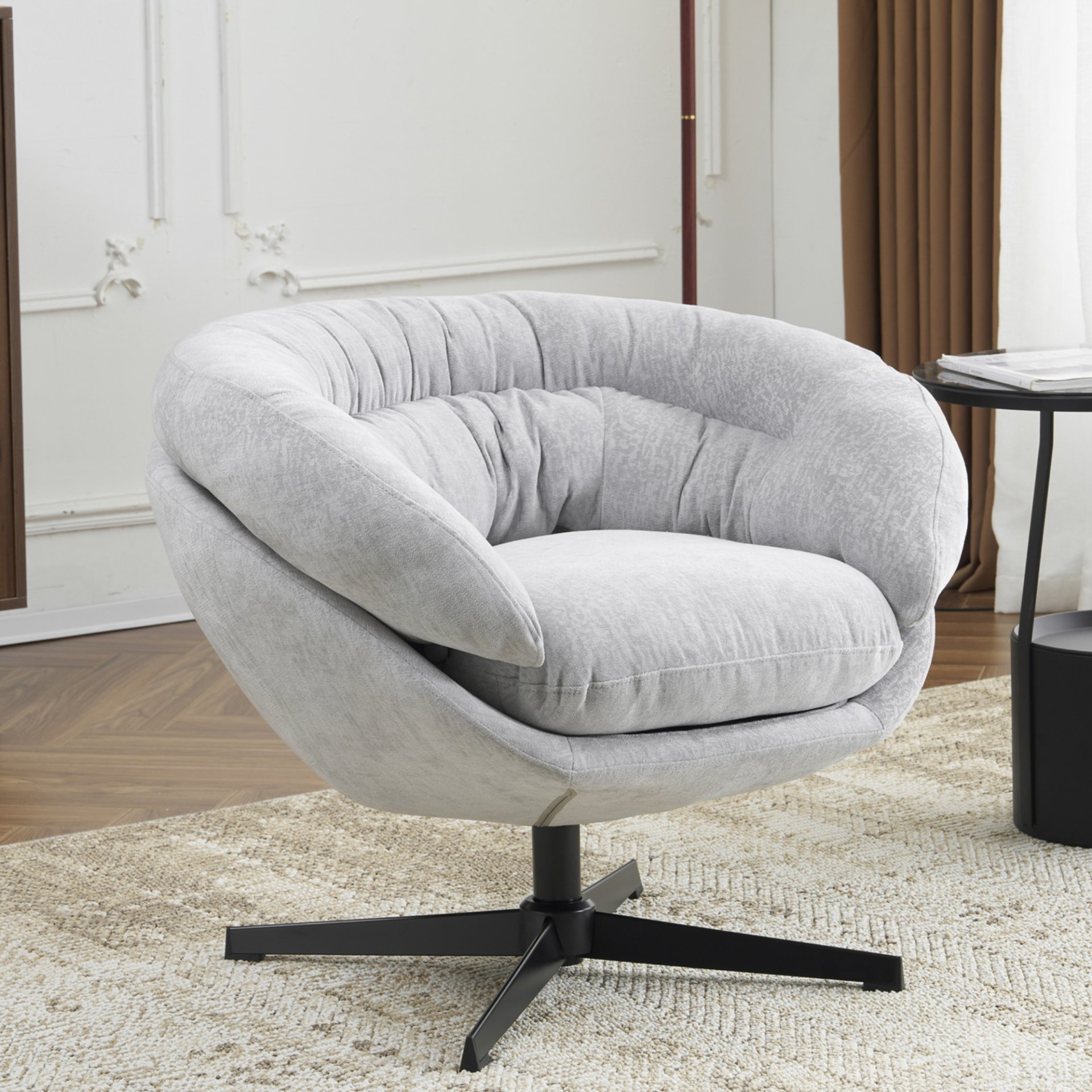 Modern Office Chair With Swivel - Gray - Image 2