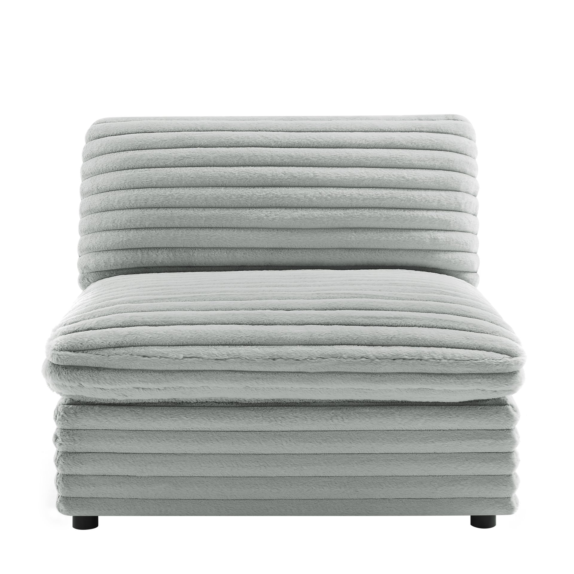 Jenny - rmless Slipper Chair - Gray - Image 8