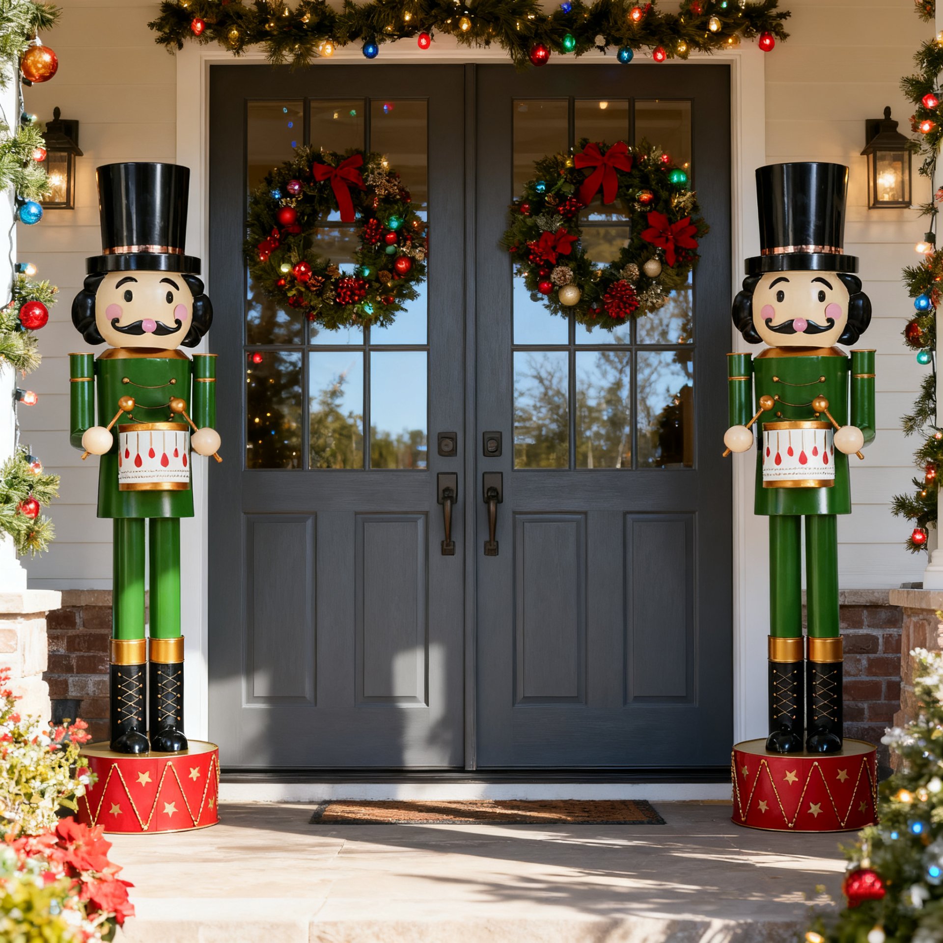 Nutcracker Holiday Decor - Green / Red - Image 12