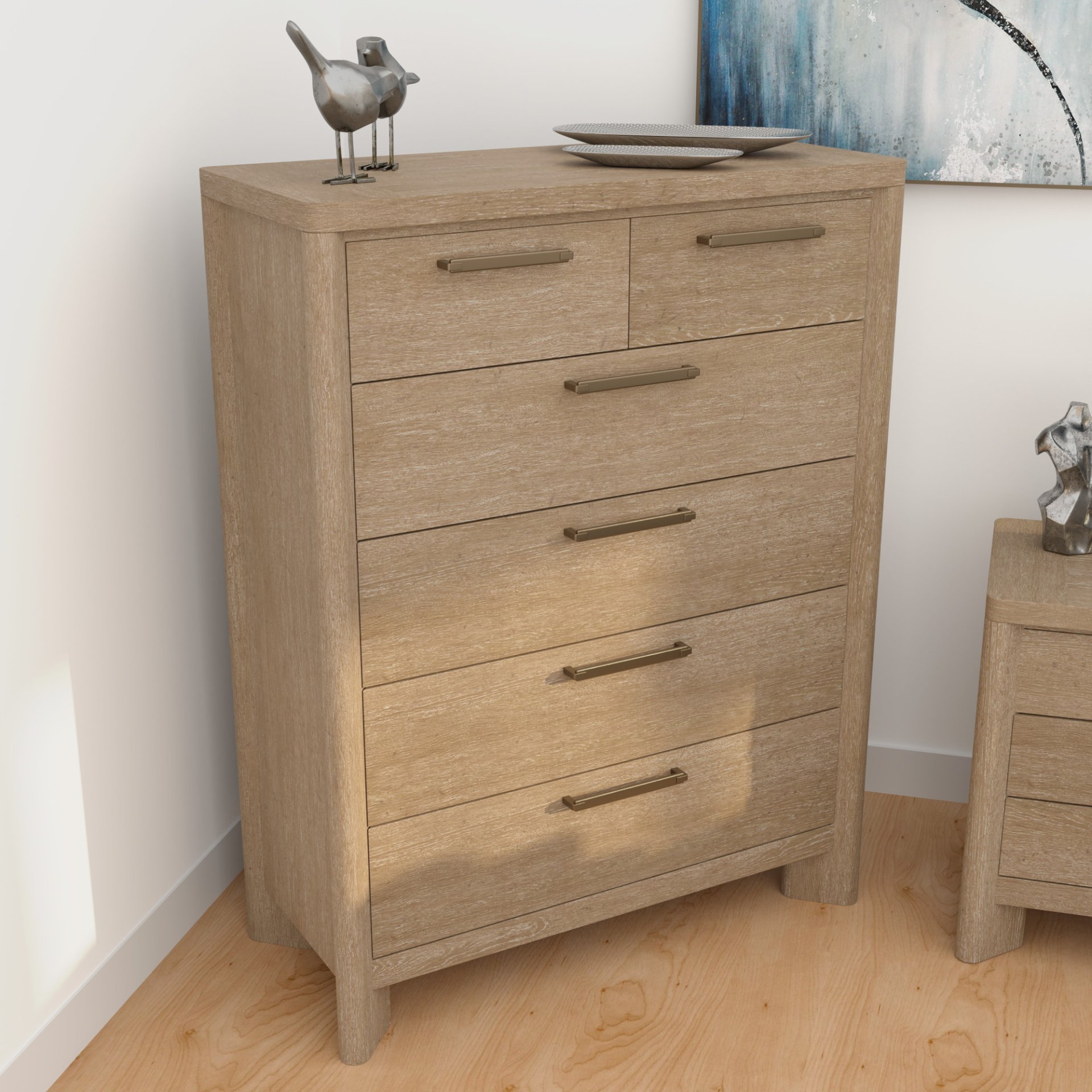 6 Drawer Chest - Tan - Image 5