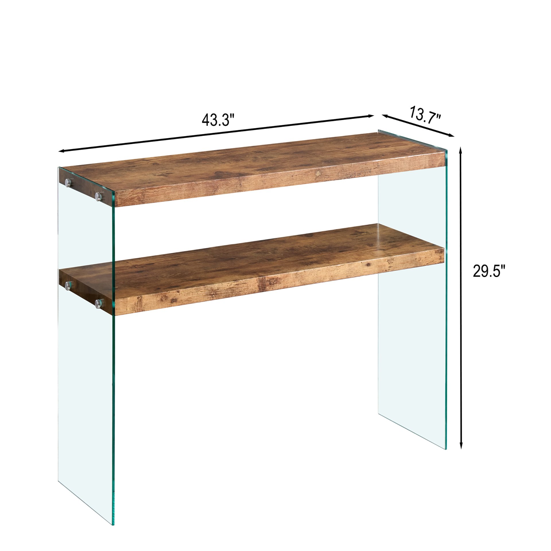 Console Table For Living Room - Walnut - Image 3