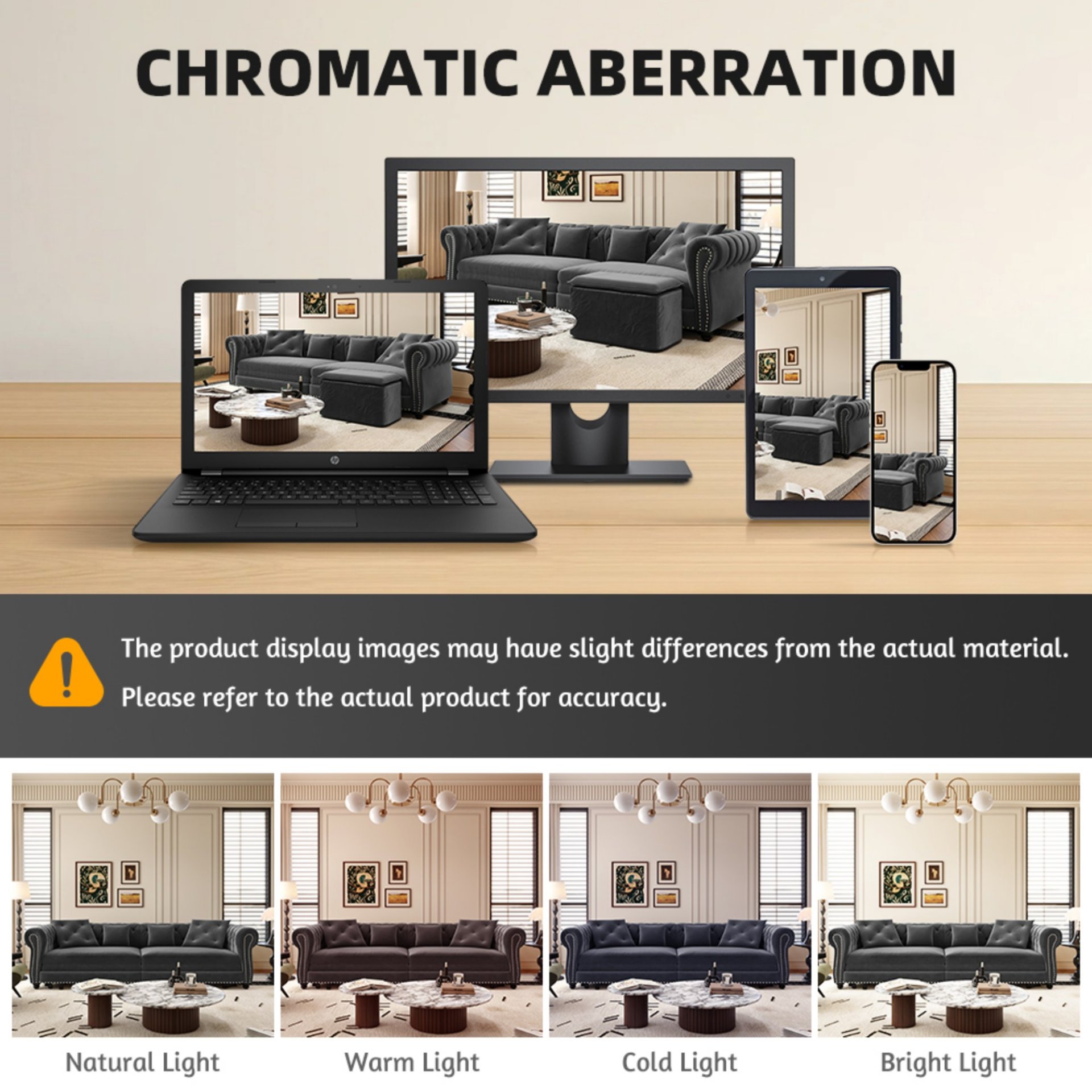 3 In 1 Pull Out Sofa Bed, Convertible Sleeper Sofa Bed, 3 Seater Sofa With Movable Ottoman - Gray - Image 11