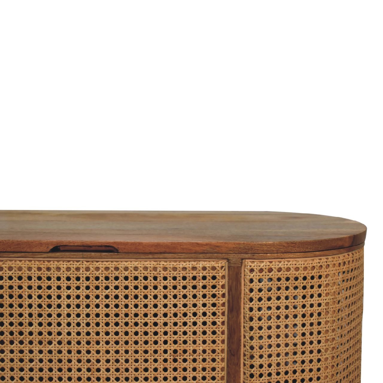 Larrisa - Rounded Lid Up Blanket Box - Oak - Image 6