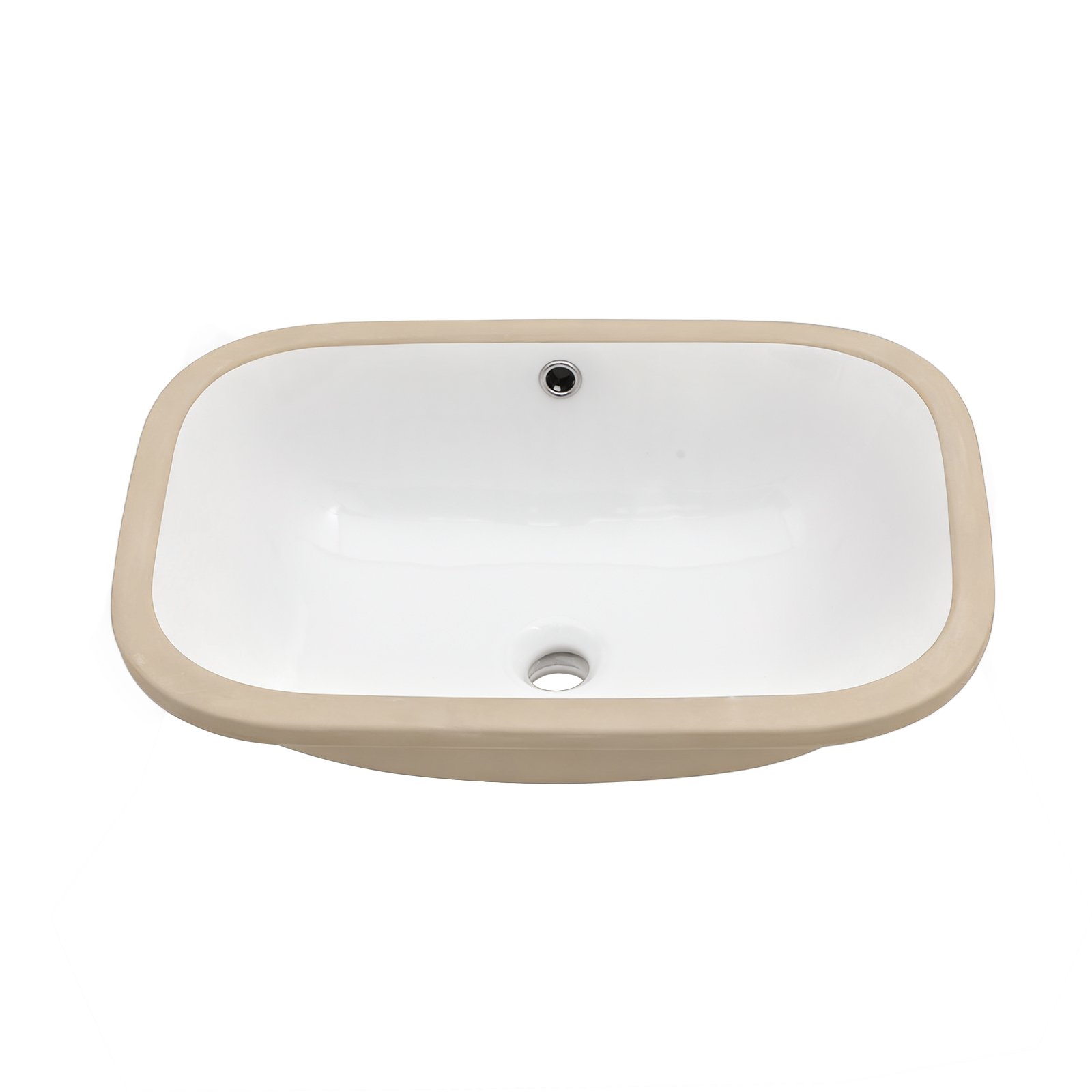 Undermount Bathroom Sink With Overflow, Premium High Temp Fired - White - Image 10