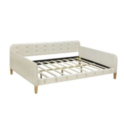 Full Size Upholstered Daybed - White