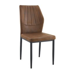Dining Chairs With Ergonomic, Comfort And Style (Set of 4) - Brown / Black
