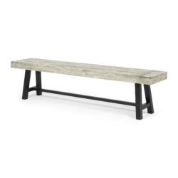 Carlisle - Outdoor Dining Bench - Gray