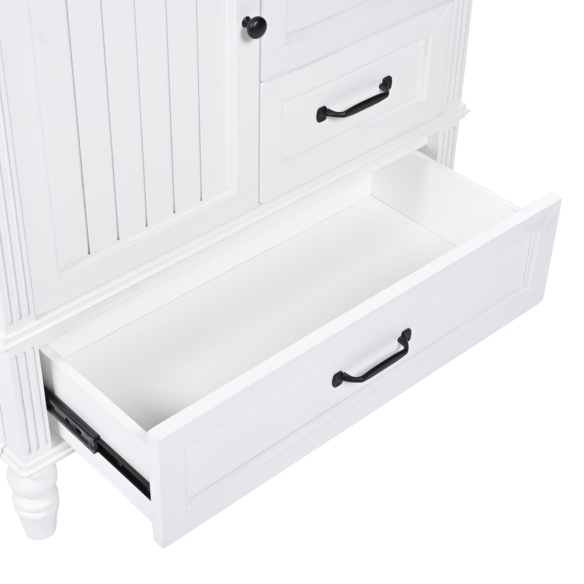 30" Bathroom Vanity With Sink, 3 Drawers, Adjustable Feet - White - Image 21