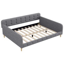 Queen Size Upholstered Daybed - Gray