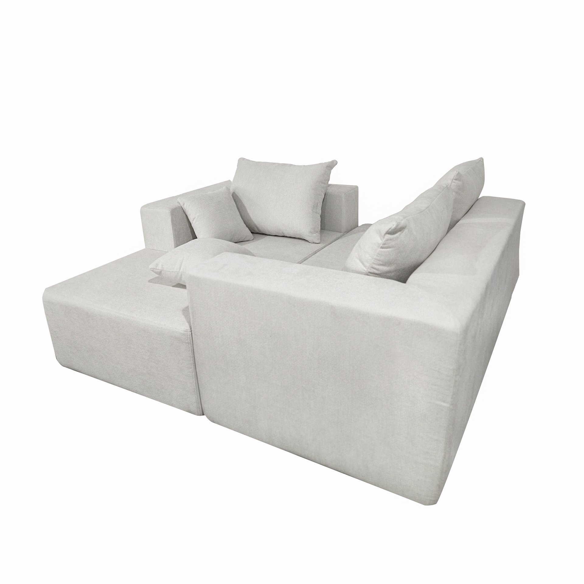 Corner Combination Sofa Sectional Couch, Modular Design For Living Spaces - Beige - Image 15