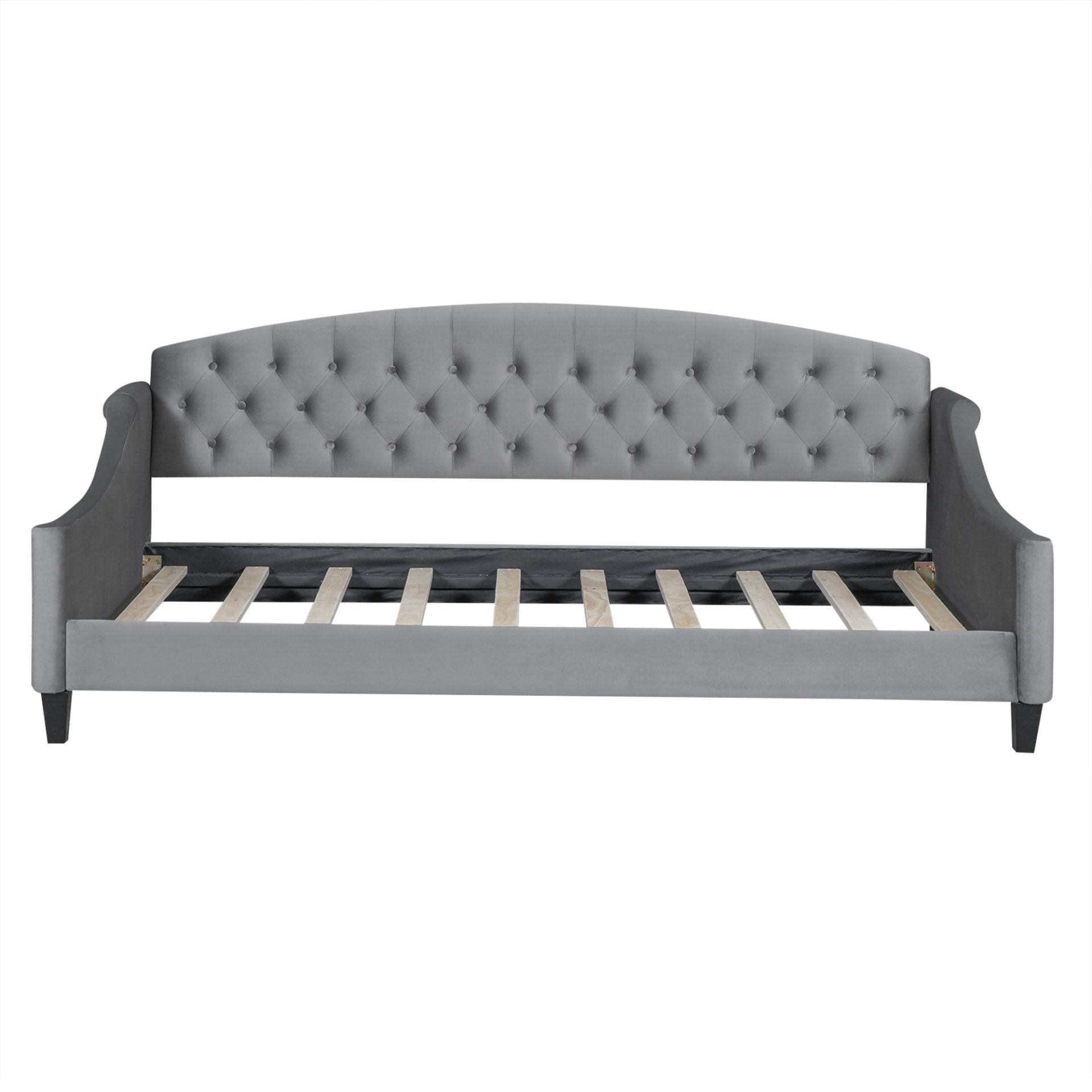 Luxury Tufted Button Daybed, Twin - Gray - Image 10