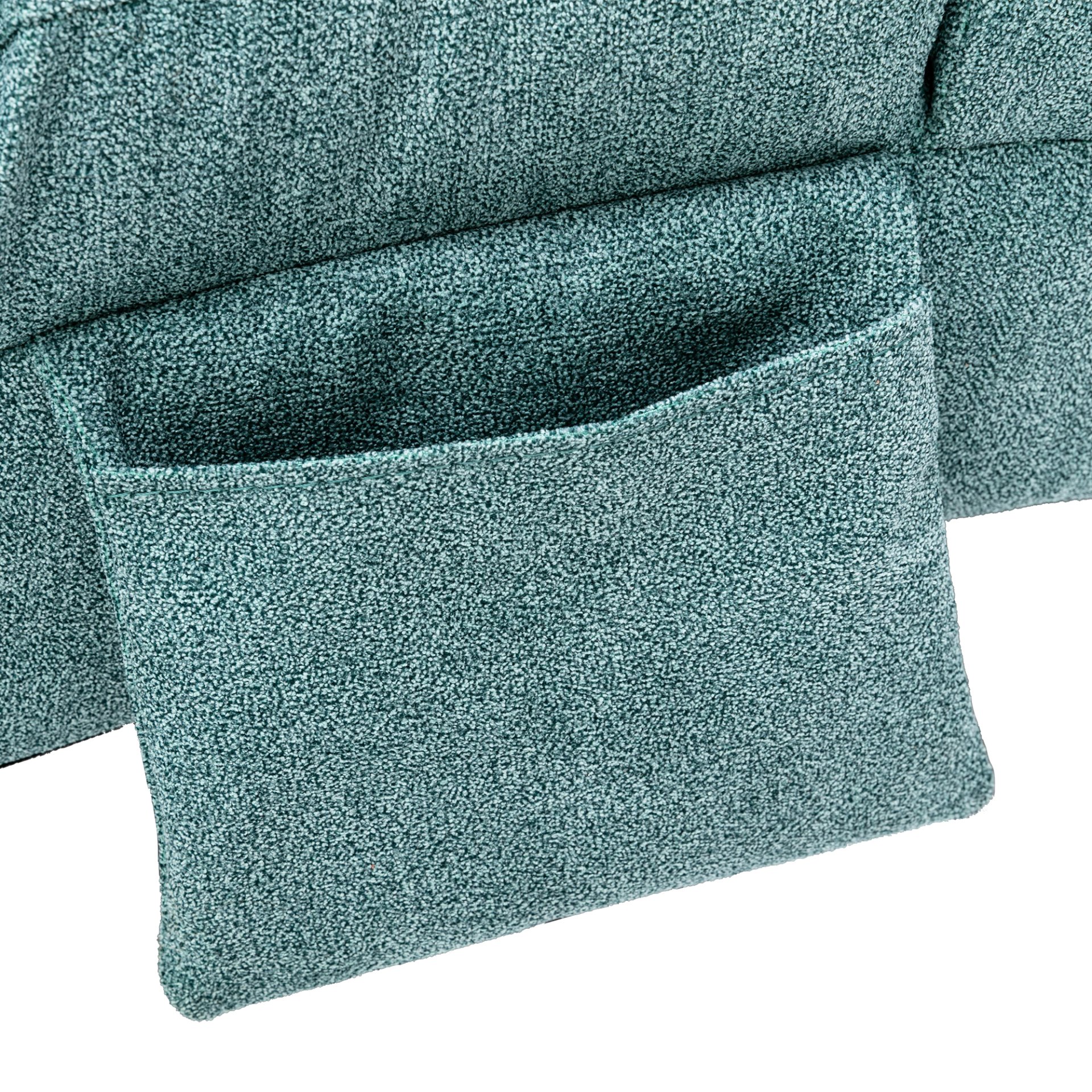 Ergonomic Electric Massage Chaise Lounge With Remote Control, 5 Modes For Relaxation - Teal - Image 24