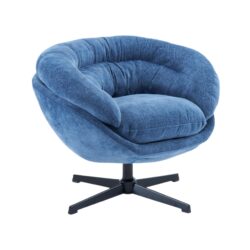 Modern Office Chair With Swivel - Antique Navy Blue