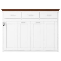 Twin Size Murphy Bed With 3 Drawers - White