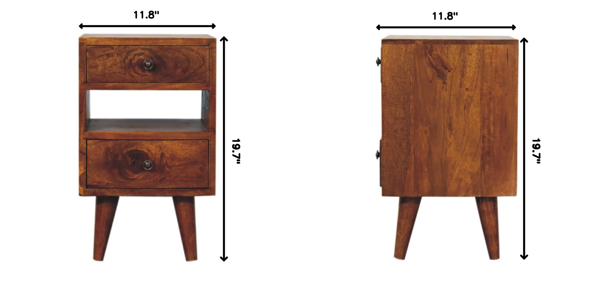 Mini Classic Multi Nightstand - Chestnut - Image 10