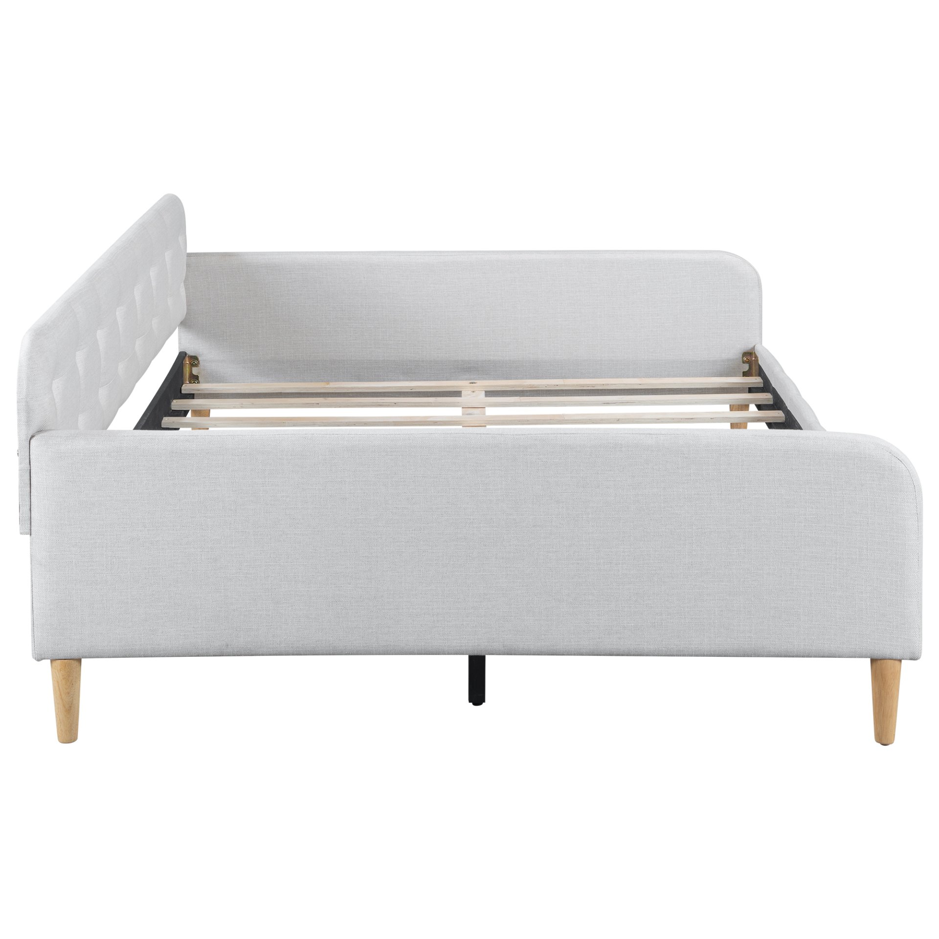 Full Size Upholstered Daybed - Beige - Image 8