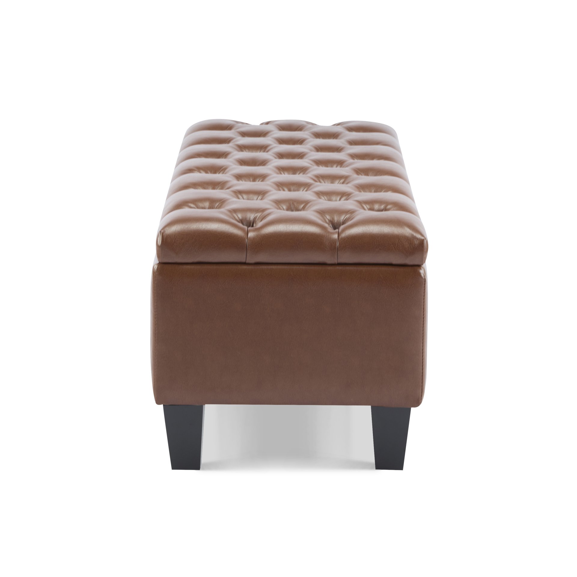 Ottoman Bench With Storage - Brown - Image 9