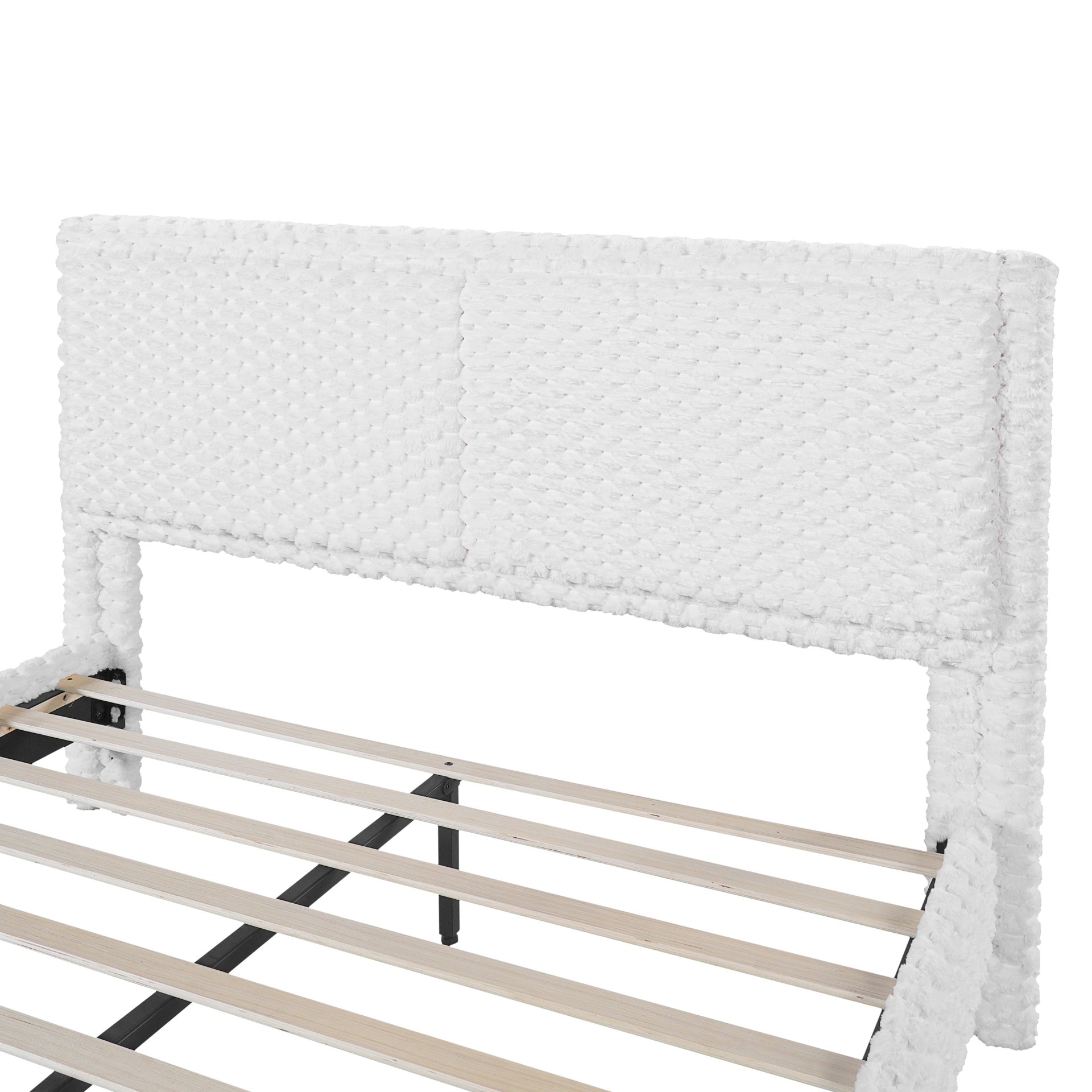 Queen Size With Comfortable Backrest For Bedroom - White - Image 6