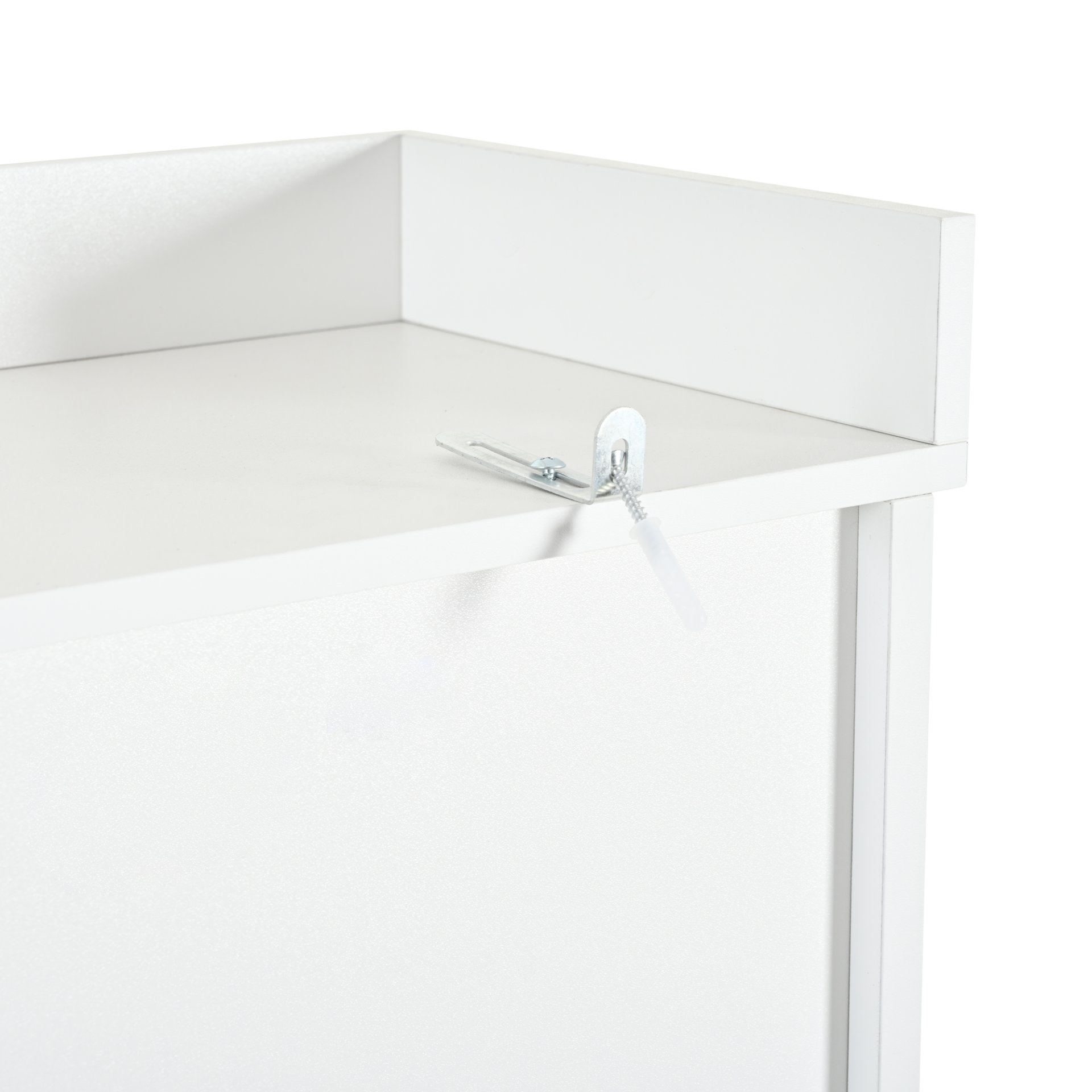 Entryway Hall Tree With Bench And Storage, 5 In 1 Coat Rack, 6 Drawers, 3 Cabinets And 3 Tier Top Storage - White - Image 18