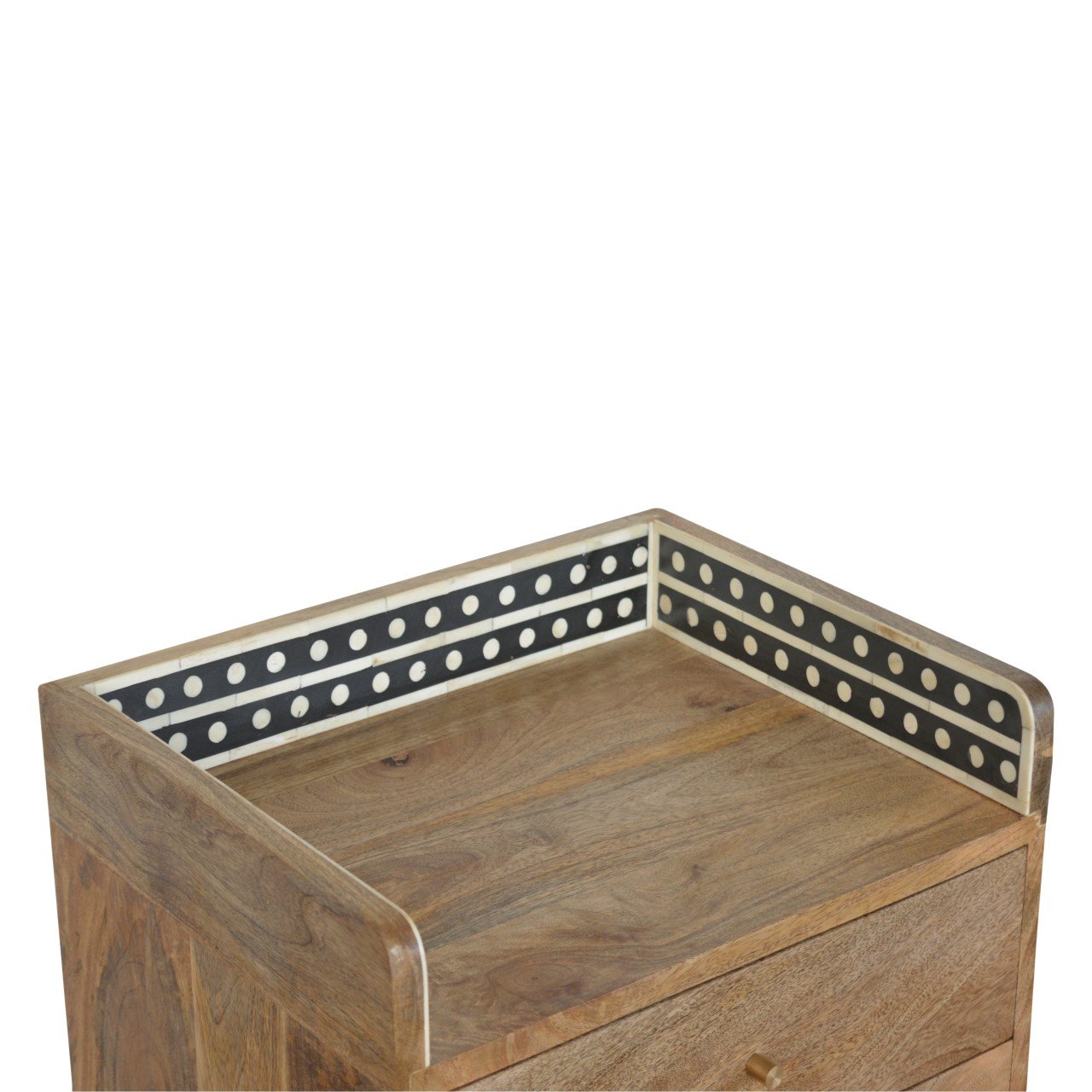 Inlay - Bone Gallery Back Nightstand - Brown - Image 4